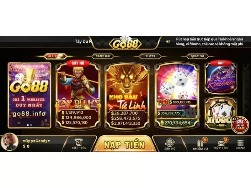 quay hũ Go88 - vừa mang tính giải trí vừa có thưởng