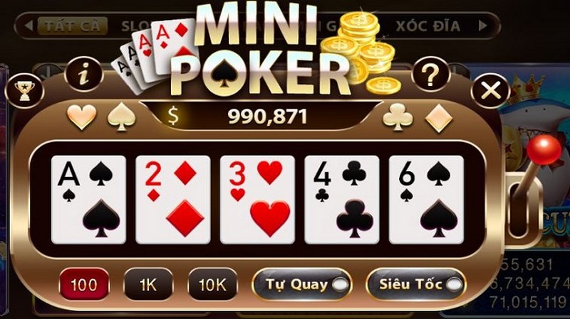Quay HũMini Poker tạo nên một phong cách chơi cuốn hút