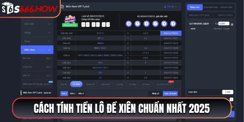 Cách tính tiền lô đề xiên chuẩn nhất 2025
