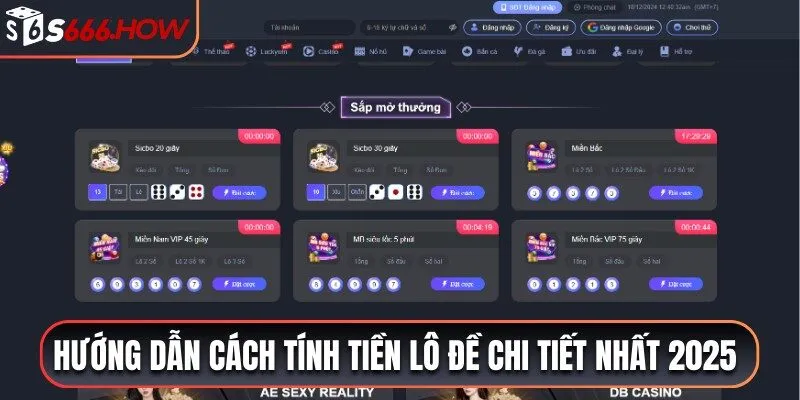 cách tính tiền lô đề